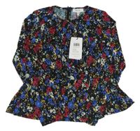 Nové - Černá tunika s kytičkami Reiss