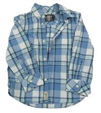 Modro-bílá kostkovaná košile H&M