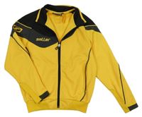 Žluto-šedo-černá sportovní funkční propínací mikina Saller 