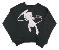 Antracitová crop mikina s Pokémonem H&M