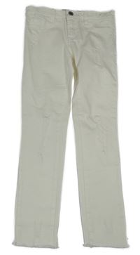 Bílé skinny rifle s prošoupáním Denim Co.