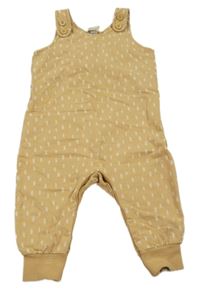 Béžové laclové tepláky se vzorem Alana