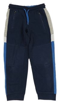 Tmavomodro-šedé tepláky C&A