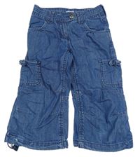 Modré culottes rifle s kapsami Vertbaudet 