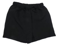 Černé lehké kraťasy Shein