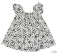 Bílá halenková tunika s květy Primark