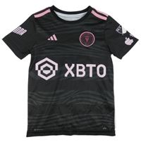 Černo-růžový fotbalový dres - Messi s logem Adidas