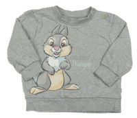 Šedá mikina s Thumperem Disney