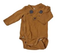 Béžové zavinovací body s medvídkem H&M