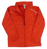 Červená šusťáková sportovní bunda s ukrývací kapucí uhlsport