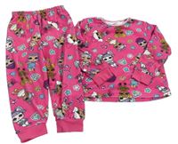 Tmavorůžové plyšové pyžamo L.O.L. SURPRISE! Matalan