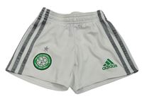 Bílo-šedé sportovní fotbalové kraťasy Celtic Adidas