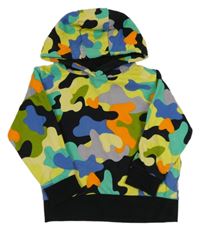 Army-černá mikina s kapucí Next