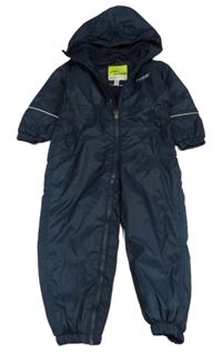 Tmavomodrá šusťáková funkční zateplená kombinéza s kapucí REGATTA