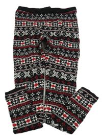 Černo-bílo-červené vzorované kamaše Pepperts!