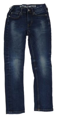 Tmavomodré super stretch skinny fit rifle H&M