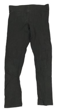 Tmavošedé žebrované legíny Next