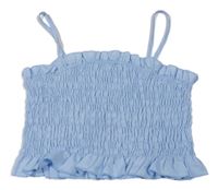 Světlemodrý žabičkový crop top Shein 