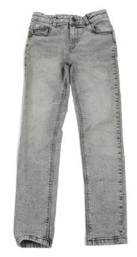 Šedé plísňové stretch skinny rifle Denim Co.