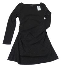 Nové - černo-melírované slavnostní šaty se třpytkami PRIMARK