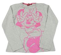Šedé triko s Minnie Disney