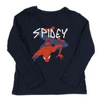 Tmavomodré triko se Spidermanem C&A