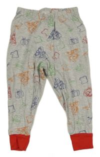Šedé melírované pyžamové kalhoty s Paddingtonem
