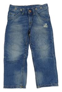 Modré relaxed rifle s prošoupáním H&M