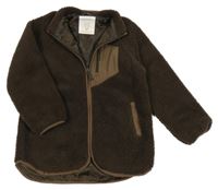 Hnědá huňatá podšitá bunda Matalan