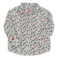 Bílá košile s kočkami JBC