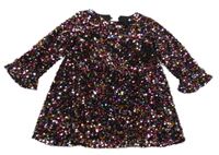 Barevné flitrové slavnostní šaty Dunnes