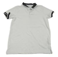 Bílé žebrované polo tričko Primark