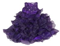 Fialové krajkovo/šifonové slavnostní šaty s kamínky