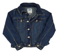 Tmavomodrá riflová crop bunda Old Navy