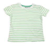 Bílo-zelené pruhované tričko Impidimpi