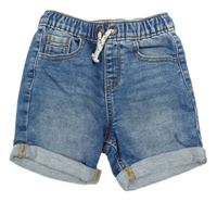 Modré teplákové riflové kraťasy George