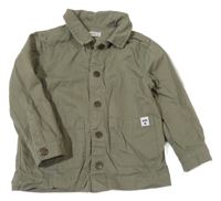 Khaki riflová košilová bunda F&F
