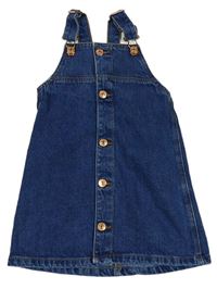 Tmavomodré riflové propínací šaty Denim Co. 