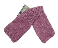 Nové - Malinové pletené vlněné návleky 
