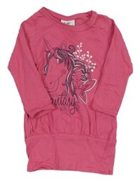 Růžová tunika s jednorožcem a vílou Topolino