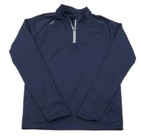 Tmavomodrá thermo mikina Decathlon