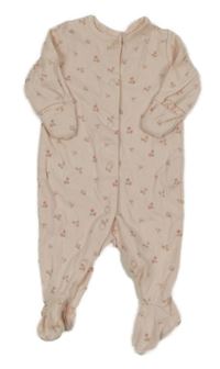 Světlerůžový květovaný overal Next