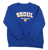 Tmavomodrá mikina s nápisem Primark