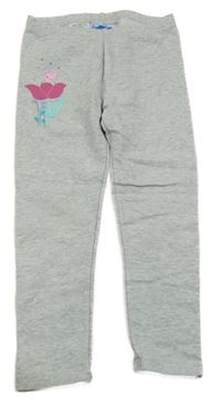 Šedé melírované legíny s Peppou 