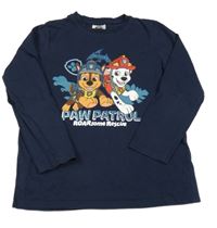 Tmavomodré triko s Tlapkovou patrolou Nickelodeon
