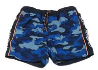 Tmavomodré army plážové kraťasy WE