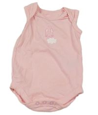 Růžové body s králíkem 