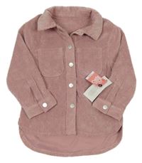 Nové - růžová manšestrová bunda Matalan