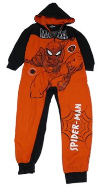 Červeno-černá tepláková kombinéza se Spidermanem a kapucí Nutmeg