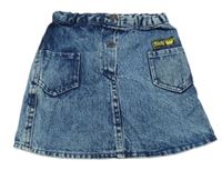 Modrá riflová sukně 